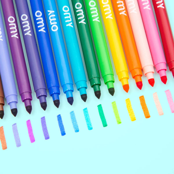 Magic | Ultra-Washable Markers (Set of 16 - double tipped)