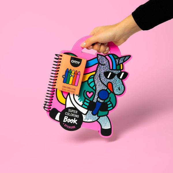 Super Coloring & Sticker Book