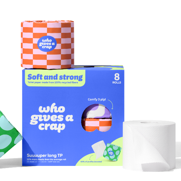 Toilet Paper (100% Recycled Paper) - 8 Pack