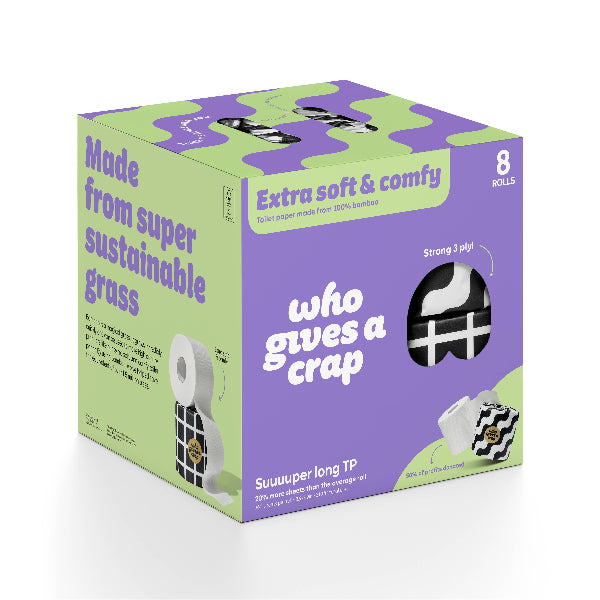 Toilet Paper (100% Bamboo) - 8 Pack