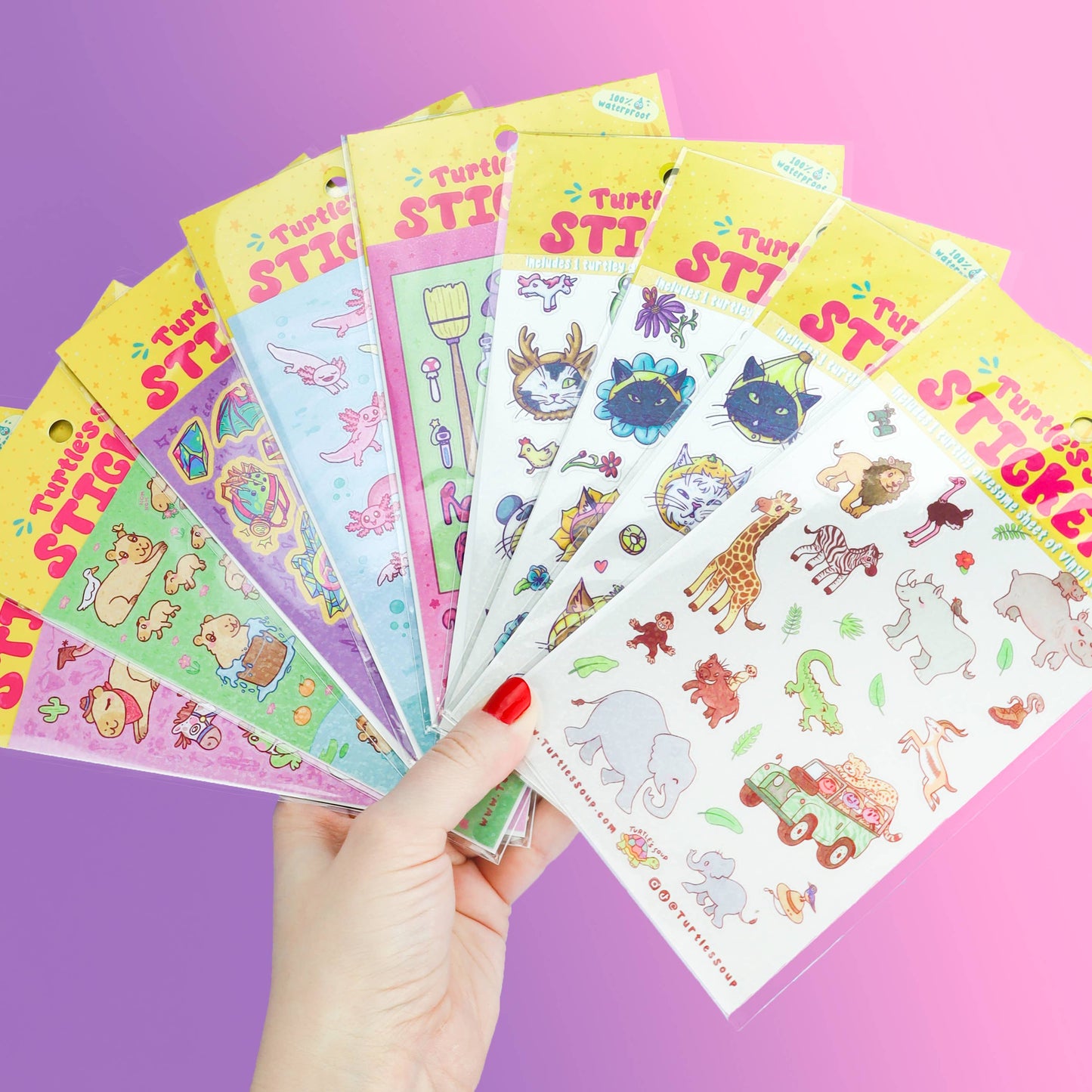 Cosplay Cats Cute Anime Art Stationery Vinyl Sticker Sheet