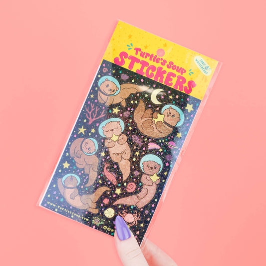 Otter This World Space Sticker Sheet