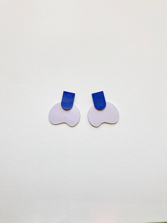 Jade Earrings - Lilac & Blue