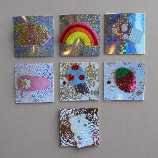 Hand-Stitched Barrettes