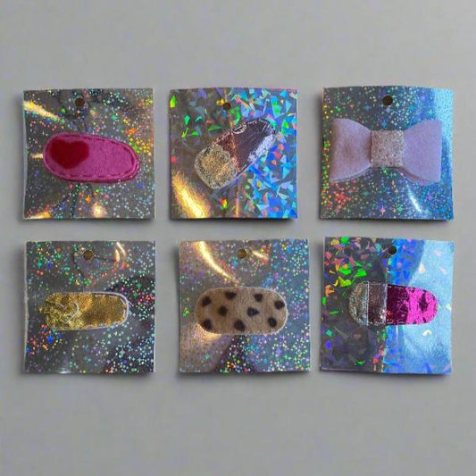 Hand-Stitched Barrettes