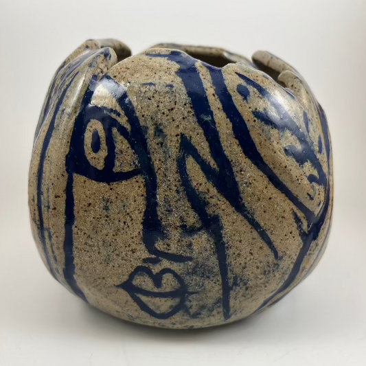 Blue Mishima Vase
