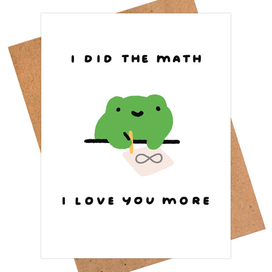 Love Anniversary Card - I Love You More