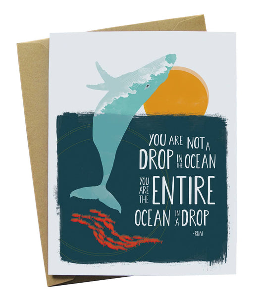 Whale Encouragement Card