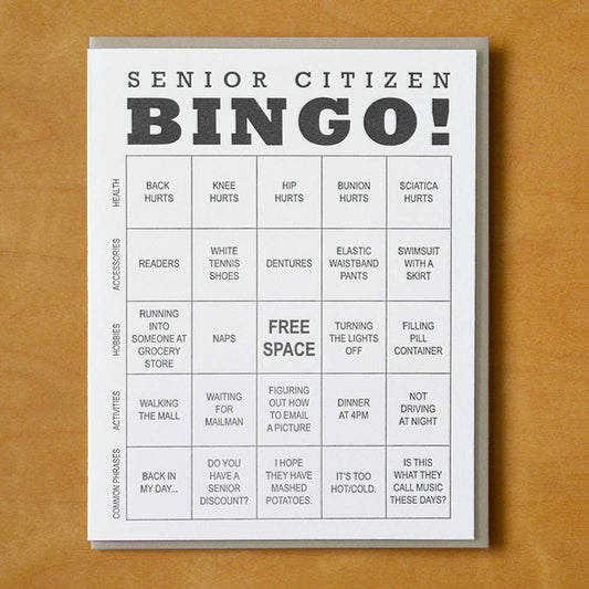 Senior Citizen Bingo