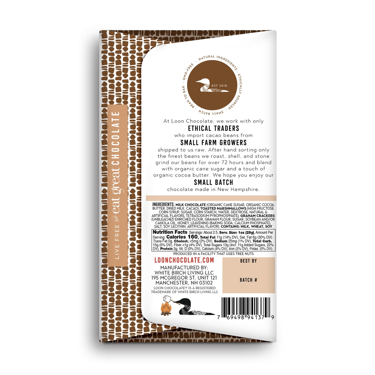 Milk Chocolate S'mores Bar