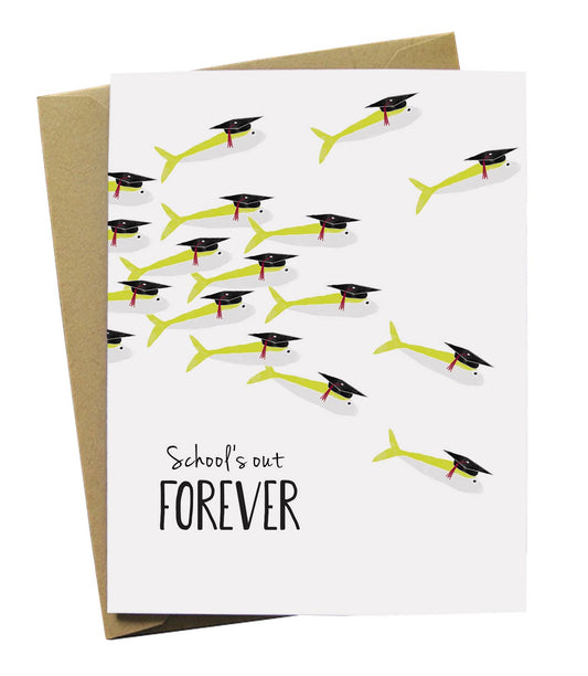 School of Fish Graduation Card