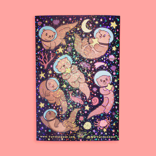 Otter This World Space Sticker Sheet