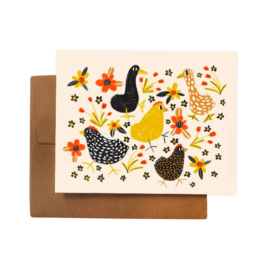 Farm Friends & Flowers Card