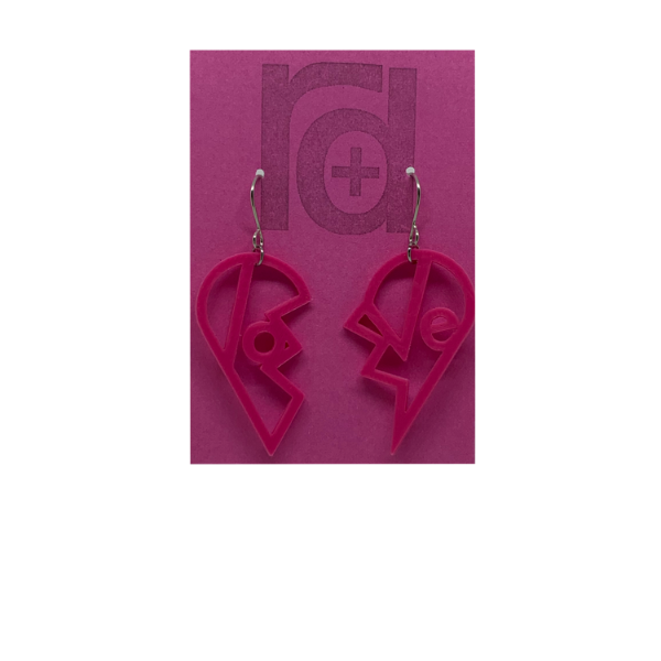 Heartbreaker 3D Printed Earrings