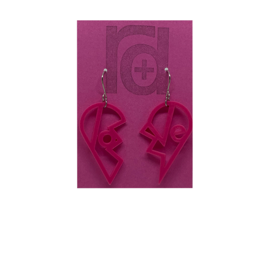 Heartbreaker 3D Printed Earrings