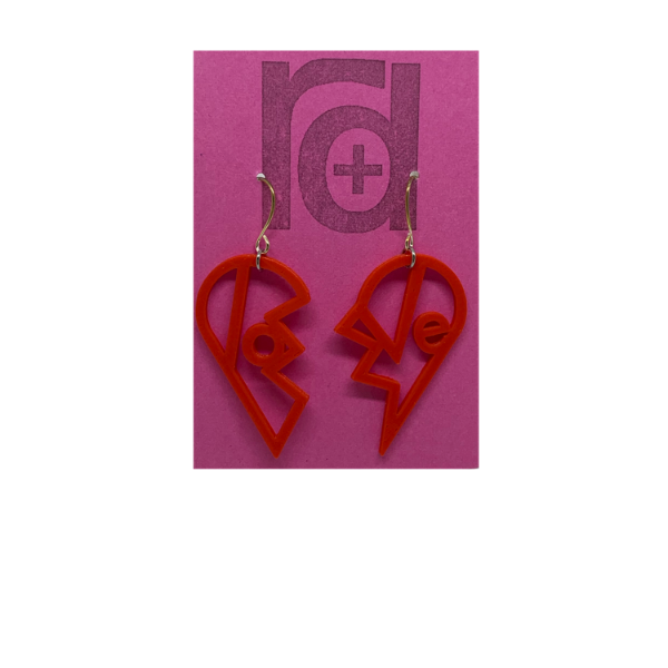 Heartbreaker 3D Printed Earrings