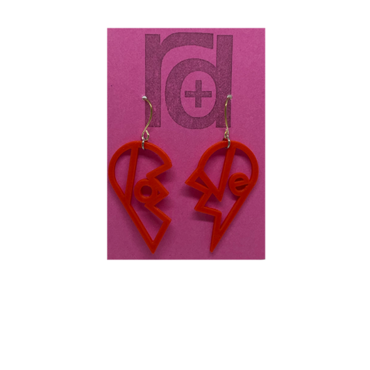 Heartbreaker 3D Printed Earrings