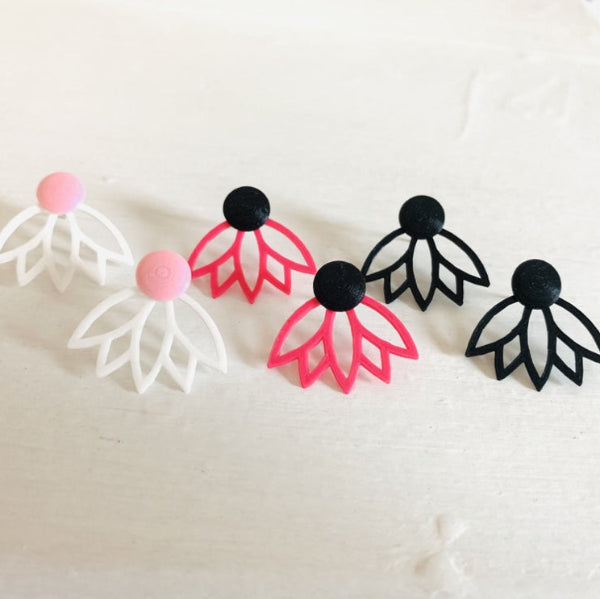 Love Me, Love Me Not 3D Printed Earrings