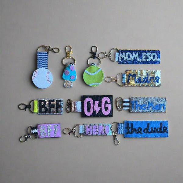 Hand-Stitched Keychains