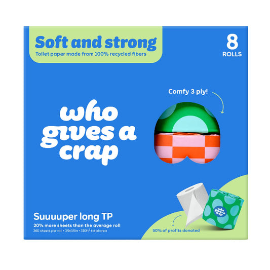 Toilet Paper (100% Recycled Paper) - 8 Pack