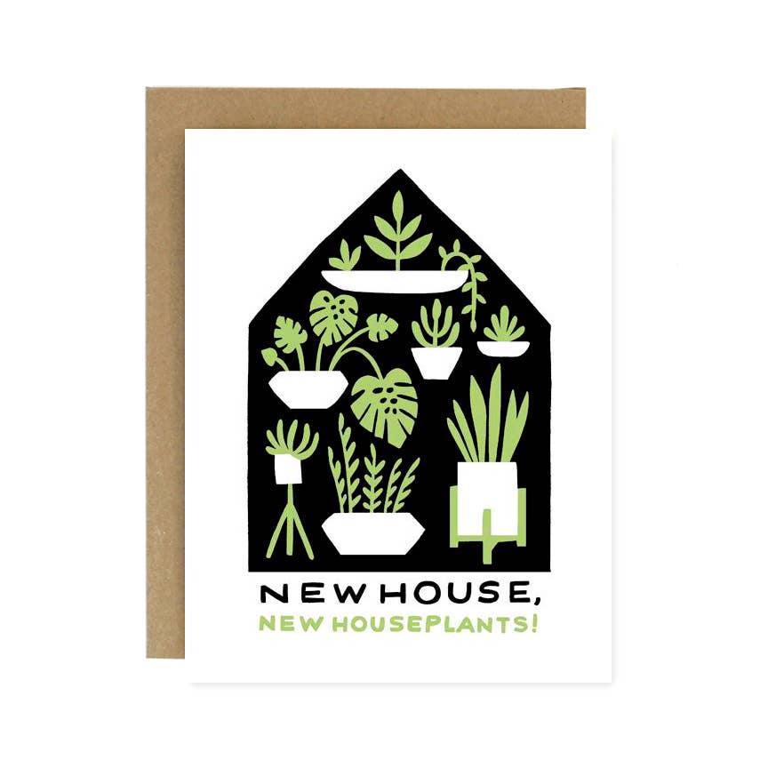 Houseplants Housewarming Card