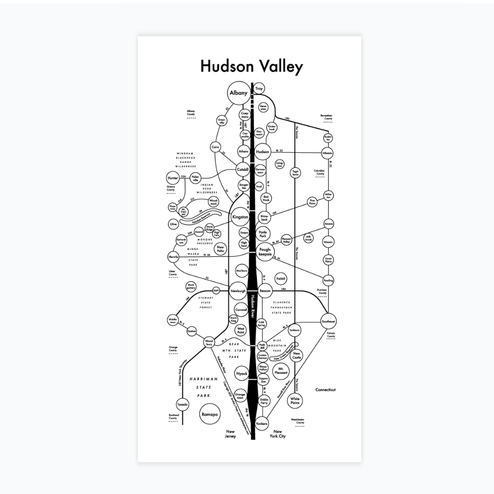 Hudson Valley Letterpress Print