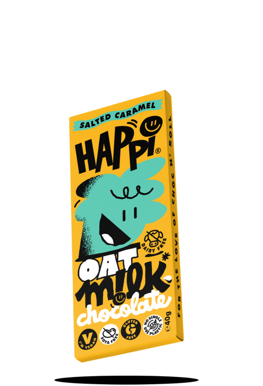 Happi Oat M!lk Chocolate, Salted Caramel, 40g