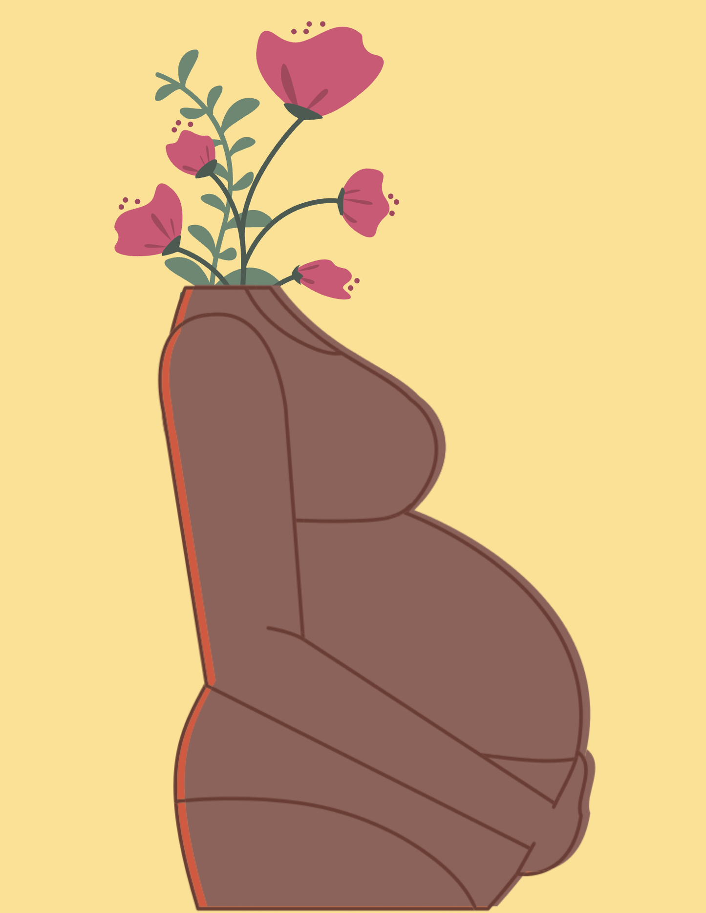 Belly with Flowers