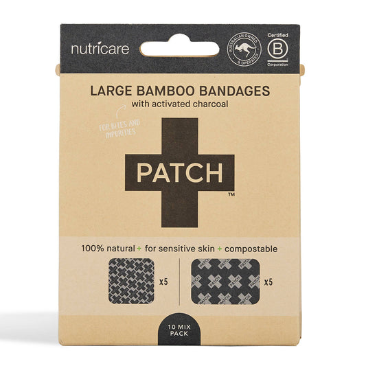 Activated Charcoal Large Bandages - 10ct