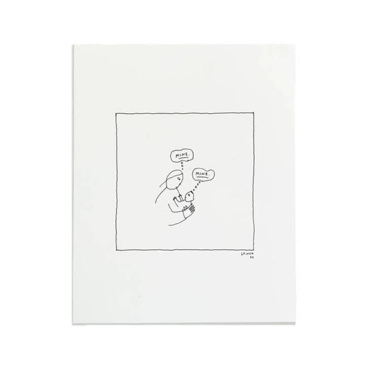 Liana Finck Letterpress Print - Mine, Mine
