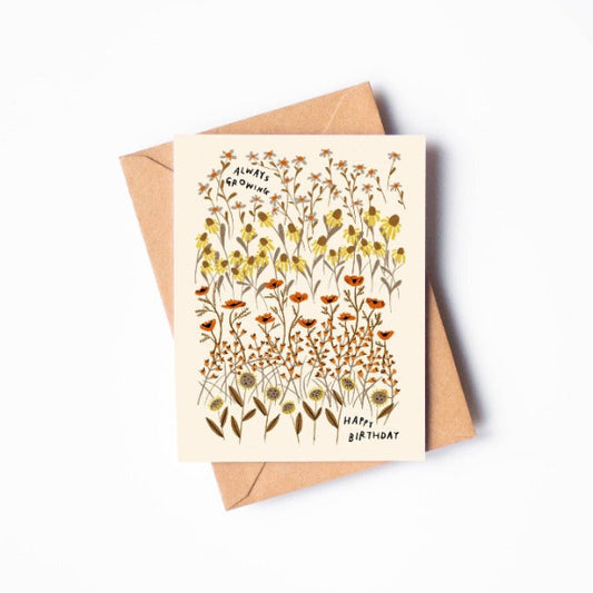 Always Growing Happy Birthday Card