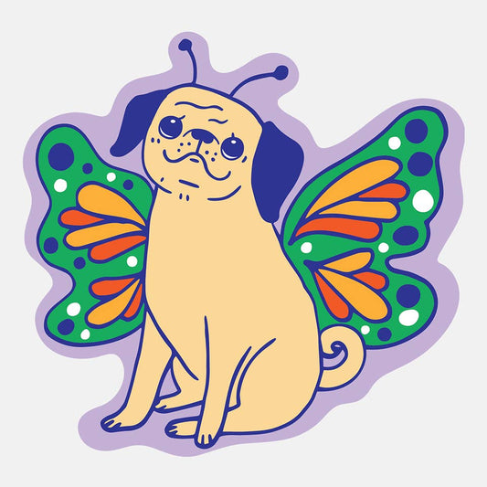 Butterfly Peg Sticker
