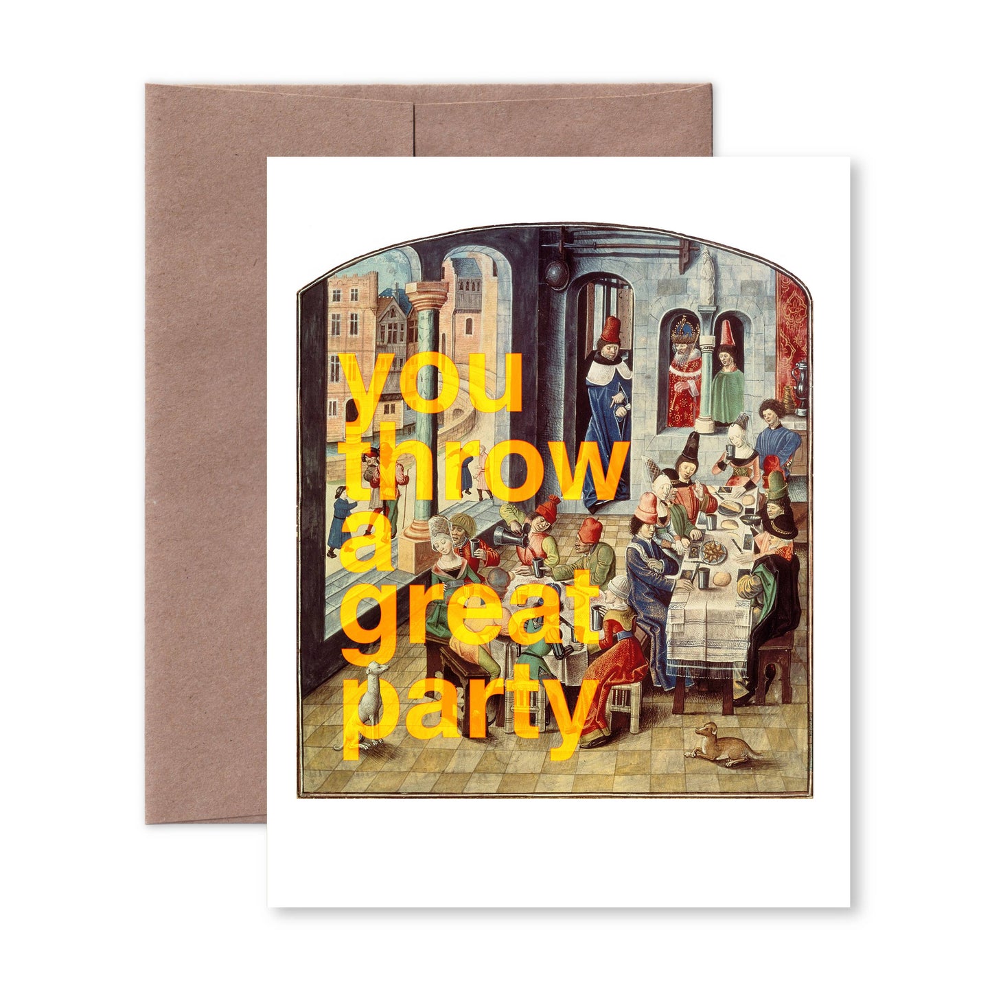 You throw a great party card